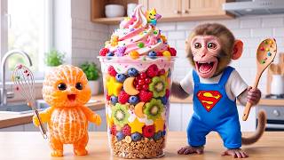 Download lagu Monyet Mono Imut Memanen dan Menjual Jagung untuk Membuat Bubble Tea Warna-Warni bersama Bayi Jeruk mp3