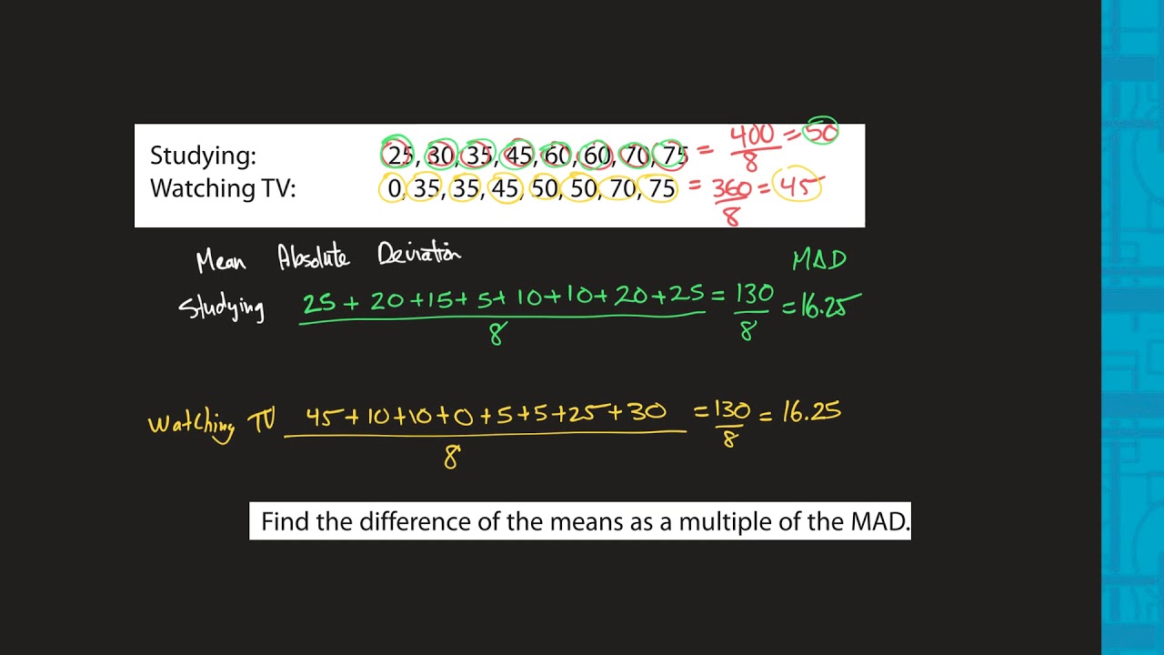 Statistics Unit 5 Study Guide 7th Grade