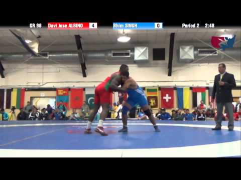 98 KG QF - Davi Jose Albino (BRA) vs Bhim Singh (IND)