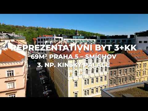 Reprezentativní byt 3+KK 69m2 Praha 5 – Smíchov, 3.NP KINSKY PALACE (BJ 14)