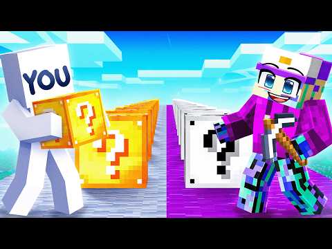 YOU vs DASH in a Lucky Block Race in Minecraft!