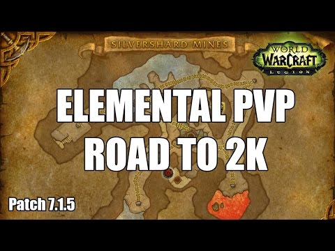 Elemental Shaman PvP - Rated Battlegrounds Road to 2K (WoW Legion 7.1.5)