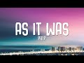 PREP As It Was Lyrics