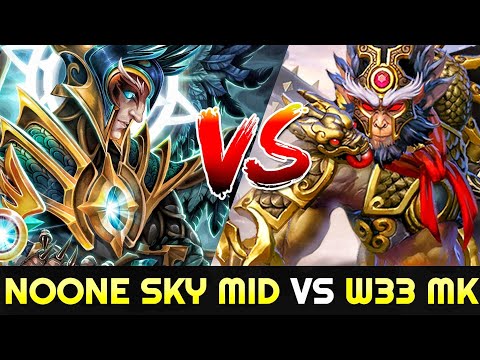 NOONE Skywrath Mage Mid vs W33 Monkey King - 100% Destroyed 7.25 Dota 2