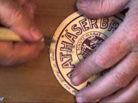 Bierdeckel 06, Einleitung Löcher verschließen