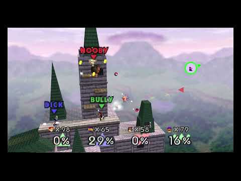 SMASH REMIX 1.2.0 - God Link is unstoppable but Shiek & DK can Kill Wario!