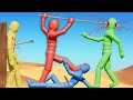 Dynamic NPC Ragdolls Fight In Realistic Simulations With Active Ragdoll Physics