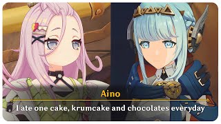 Download lagu Aino Gets Scolded by Ineffa for Eating Snacks all Day (Cutscene) | Genshin Impact 6.0 Luna I mp3