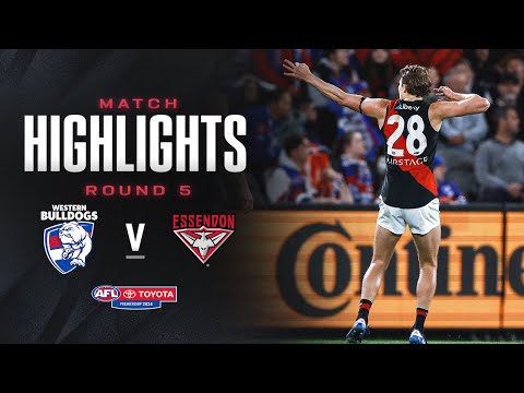 Western Bulldogs v Essendon Highlights | Round 5, 2024 | AFL