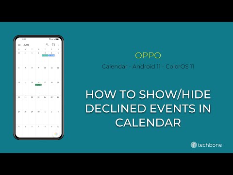 How to Show/Hide Declined Events in Calendar - Oppo [Android 11 - ColorOS 11]