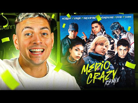 REACCIONANDO a Nobeat, KHEA, Ingratax - Medio Crazy Remix ft. Rusherking, FMK, Juhn
