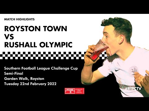 CROWS THROUGH TO LEAGUE CUP FINAL - ROYSTON TOWN vs RUSHALL OLYMPIC - SEMI FINAL - HIGHLIGHTS