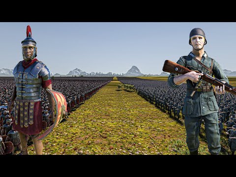 1 MILLION ROMAN SOLDIERS vs 50.000 GERMAN SOLDIERS - Ultimate Epic Battle Simulator 2 UEBS 2