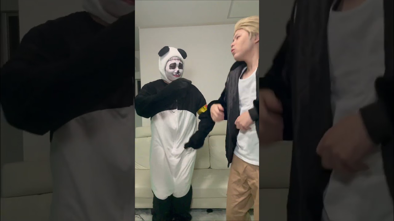 謎の赤ちゃんのやつと思ったら謎のパンダ🐼👌🫴 #呪術廻戦 #jujtsukaisen  #cosplay #秤金次 #パンダ