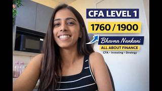 How i Passed CFA Level 1 in First Attempt !  Journey + Strategy ( 1760 /1900 score ) 🚀