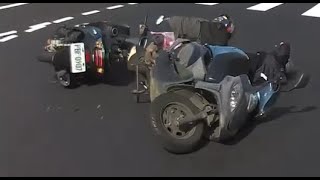 【車禍影片】你從哪裡出現的啊？？？（2024.11.28 桃園市中壢區中豐路與中央西路一段口