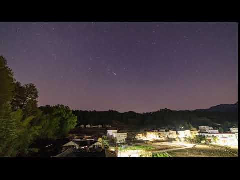 night sky timelapse with move shoot move rotator