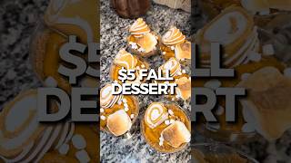 $5 FALL DESSERT #fallmeal #quickmeal #easymeal #cheapmeal #nobakedessert