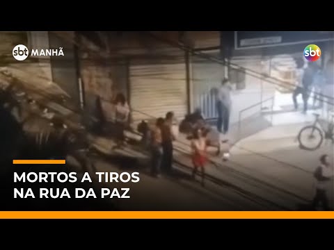 Dois jovens são executados a tiros na Rua da Paz, em Cariacica (ES) | #SBTManha