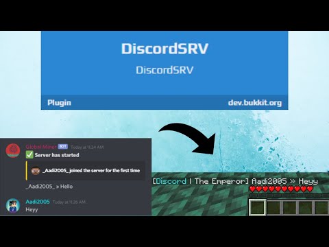 How To Link Your Discord Server To Your Minecraft Server | Discord SRV | Chat From Discord To MC