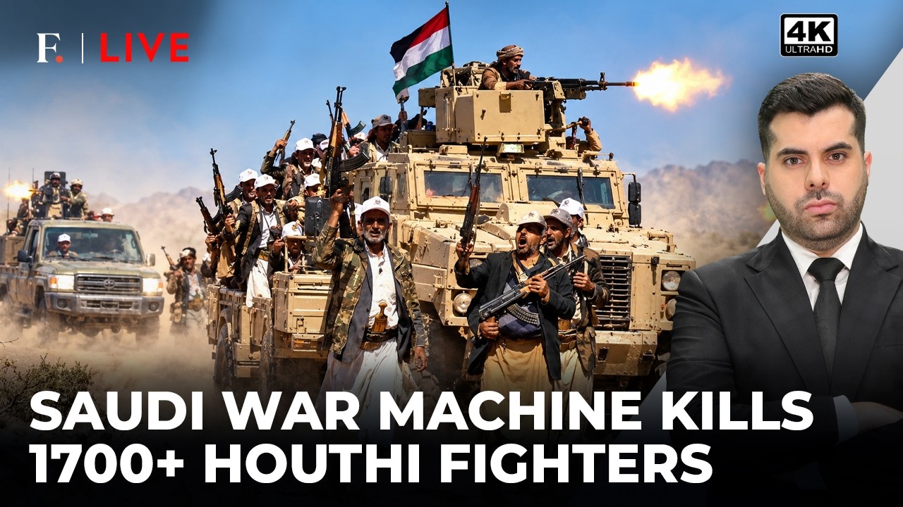 On Cam: Saudi Armoured Vehicles Mow Down Surrendering Houthis, 1,700+ Dead | Firstpost Live | 4K