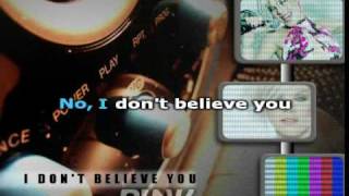 Karaoke - Pink - I don&#39;t believe you