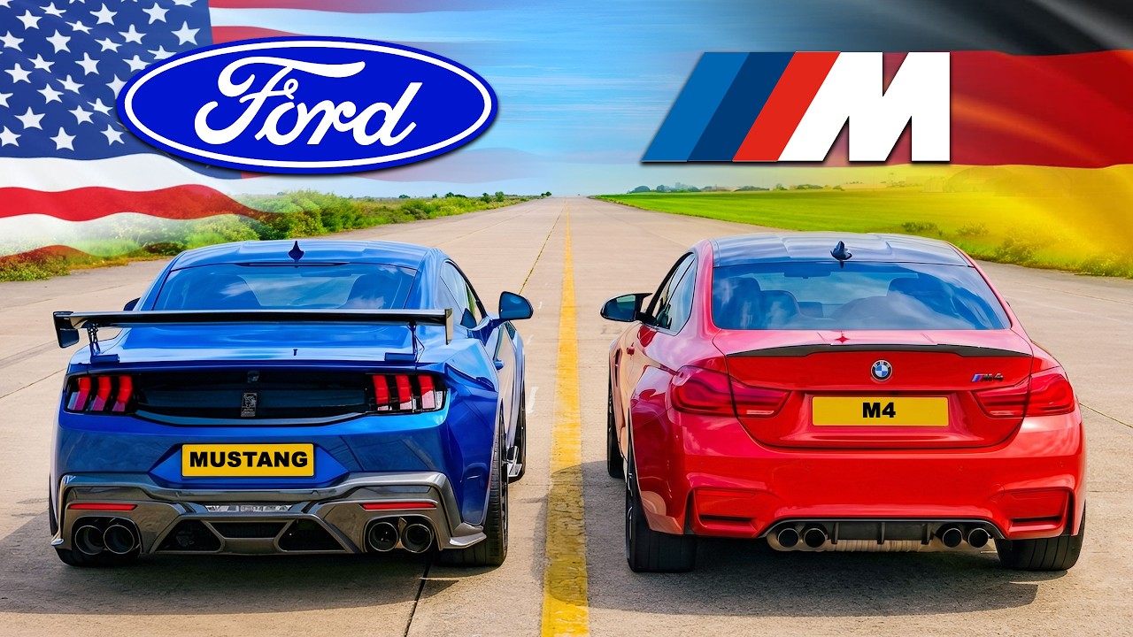 Is USA HP less than German HP? Mustang v M4 DRAG RACE