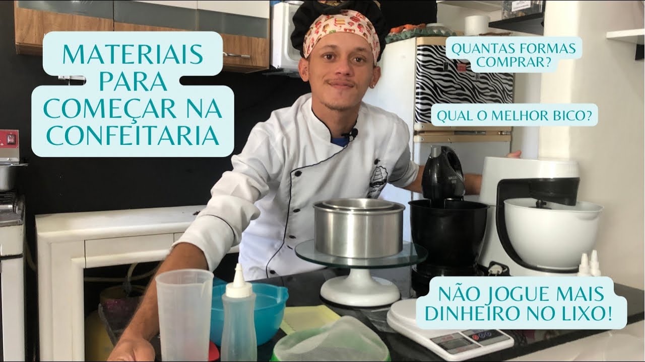 QUAIS MATERIAIS PARA COMEÇAR NA CONFEITARIA | MATERIAIS PARA INICIANTE | CONFEITEIRA INICIANTE