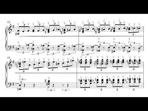 Etude-caprice #18 for free bass button accordion.