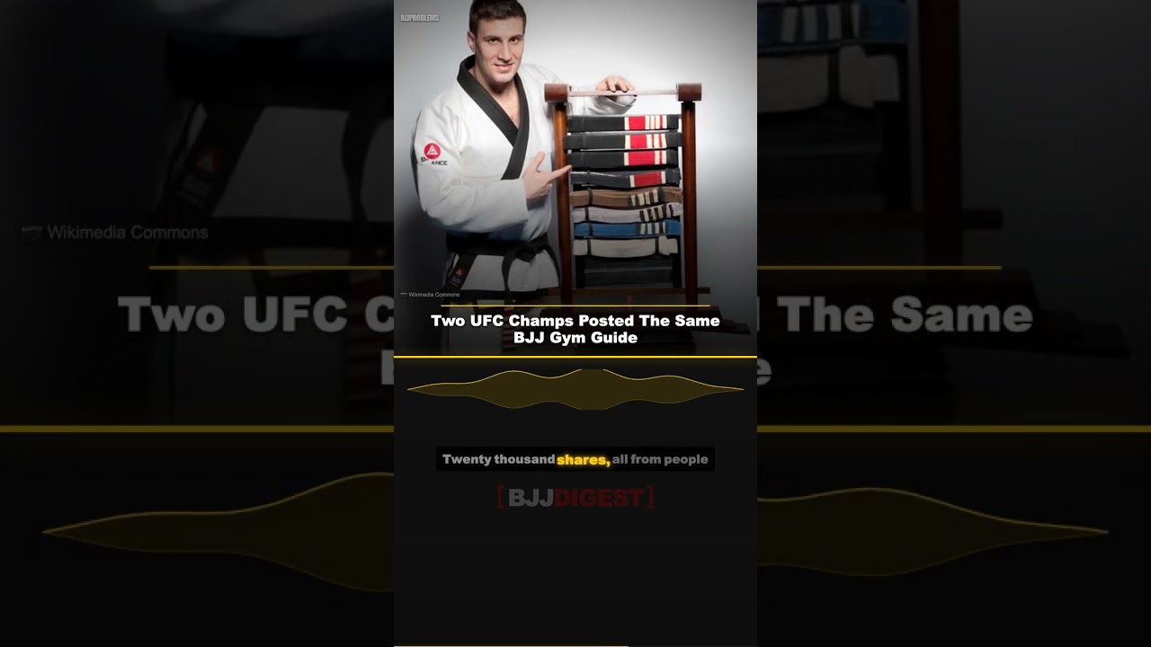 Two UFC Champs Posted The Same BJJ Gym Guide #Shorts