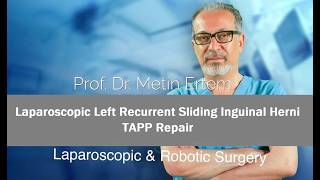 Miniaturka - Laparoscopic Sliding inguinal hernia. Metin Ertem MD.FACS
