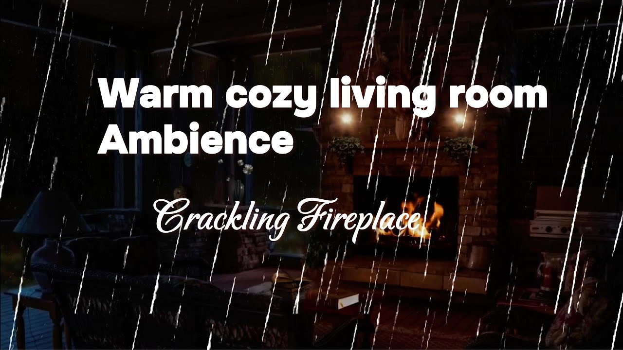 💤Fast Sleep Healing: Soothing Rain sounds with Crackling Fireplace: Peaceful performance of nature