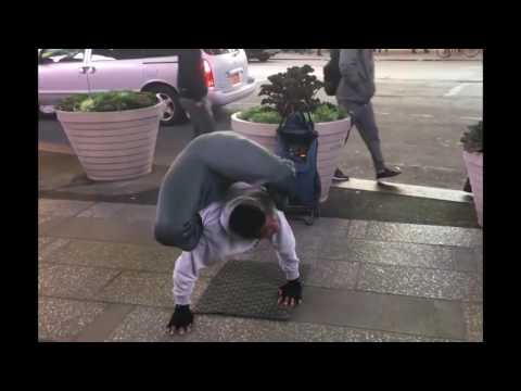 Flexible Guy Bends Over