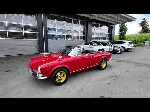 Thumbnail for 1970 Fiat 124 Sport Spider 1600 Walkaround, Startup and Sound by Limousine, Ferrari, Fiat, rall, Pininfarina, rally