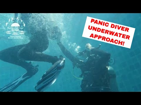 PADI Rescue Diver Exercise 2 - Panic Diver Underwater Approach