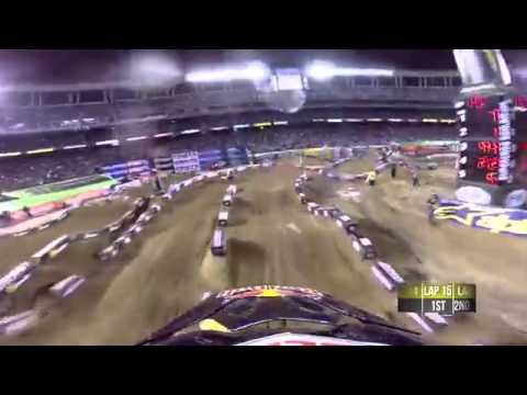 GoPro HD  James Stewart and Ryan Villopoto Main Event 2014 Monster Energy Supercross from San Diego
