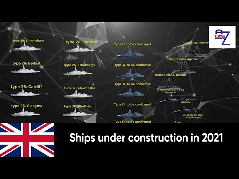 New Royal navy ships under construction in 2021