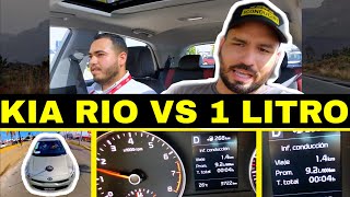 PRUEBAS DE CONSUMO: KIA RIO VS 1 LITRO DE GASOLINA!
