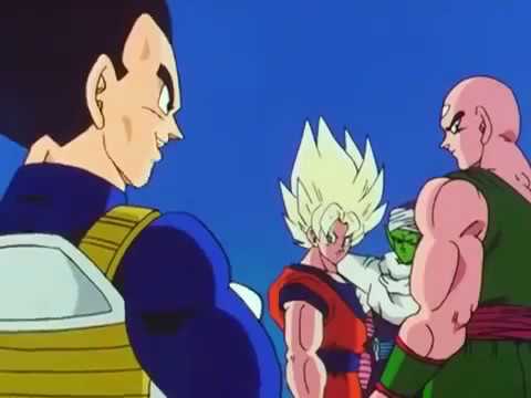 Goku humilhando Vegeta.
