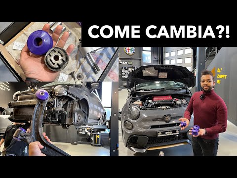 MONTO IL KIT POWERFLEX VIOLA ANTERIORE SULL’ABARTH!
