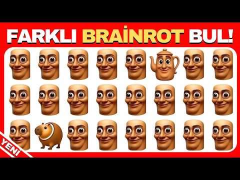Farklı Olanı Bul!🧠 BRAİNROT Yarışması 🤯 | İtalyan Brainrot Emoji Quiz I Kolay, Orta, Zor!