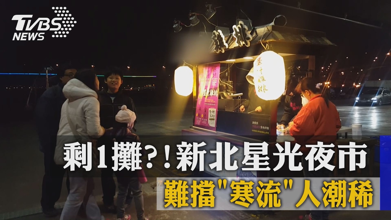 剩1攤！新北星光夜市　難擋「寒流」人潮稀