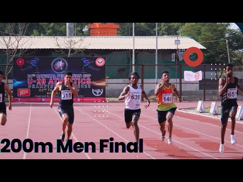 200m Men Final | 20th Federation Cup Junior Athletics Championship 2022 , Nadiad Sports Complex