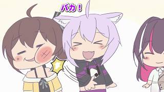 【手描き】まつりの聞き間違いがアウトすぎる【夏色まつり/猫又おかゆ/AZKi/ホロライブ】
