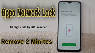 Oppo Phone network Unlock 16 Digit Code