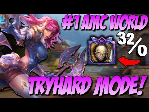 GOING FULL TRYHARD MODE VS UNDEFEATED #1 AMC WORLDWIDE - Masters Ranked Duel - SMITE
