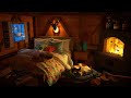 Instant Sleep In 3 MINUTES Blizzard Howling Wind And Fireplace Sounds In A Cozy Winter Hut