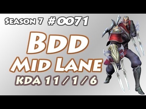 CJ Entus Bdd - Zed vs Twisted Fate - KR LOL Challenger 1095LP | 비디디 제드