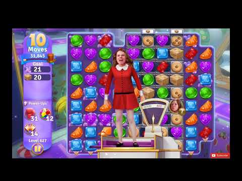 Wonka's World of Candy Level 627 NO BOOSTERS - A S GAMING ✔