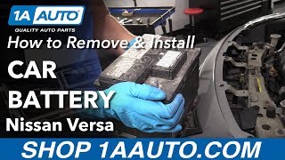 How to Change Battery 12-19 Nissan Versa